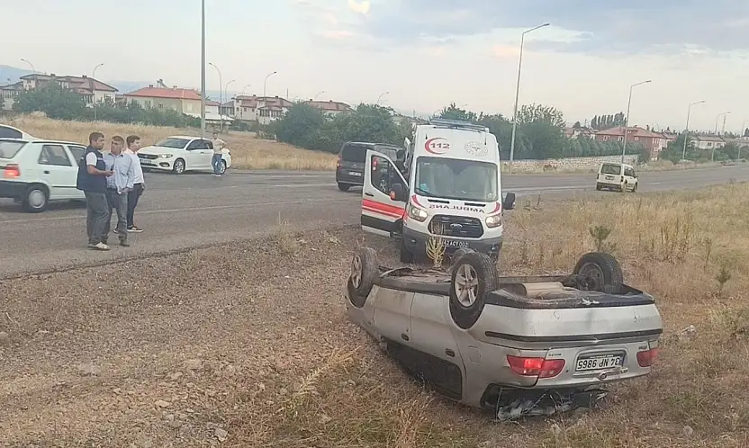 Konya'da ilginç bir kaza: 2 yaralı