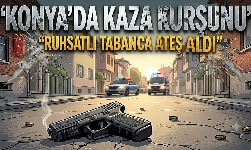 Konya'da kaza kurşunu: Ruhsatlı tabanca ateş aldı