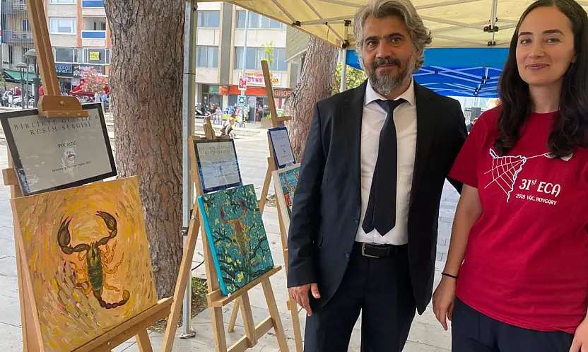 Konya'da keşfedilen akrep türü sanat eserine dönüştü!