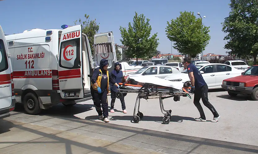 Konya'da korkutan kaza! Kontrolden çıkan araç araziye savruldu