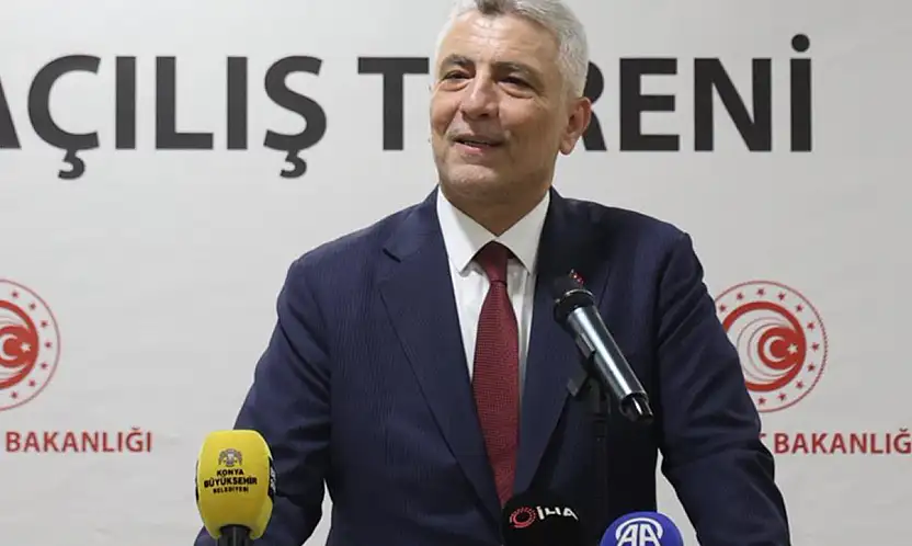 Konya'da kütüphane açılışına katılan Bakan Bolat'tan ekonomi vurgusu