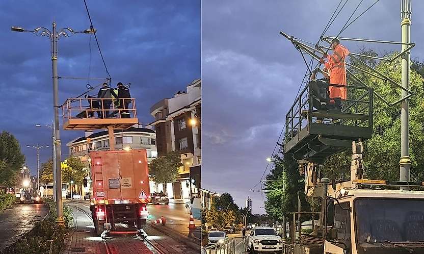 Konya'da tramvay seferleri sabah normale dönecek