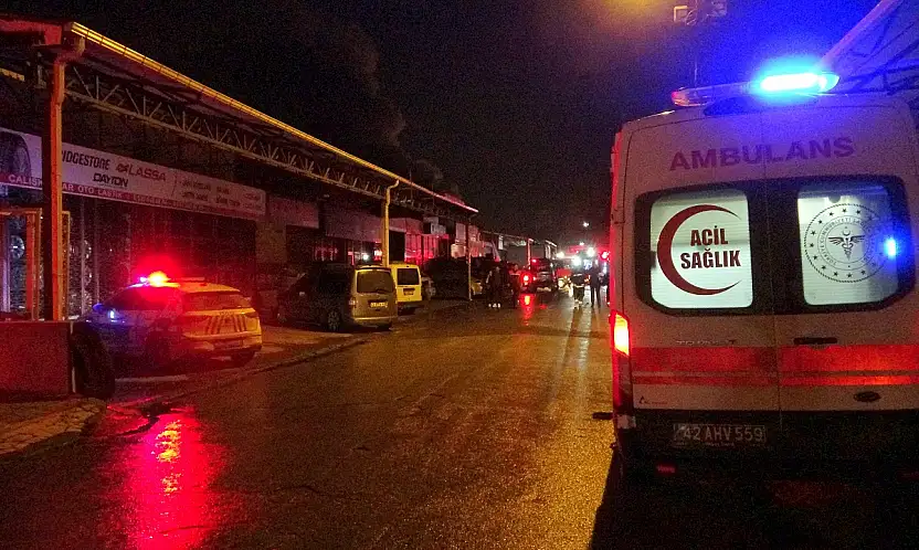 Konya'da yangın can yaktı: 2 yaralı