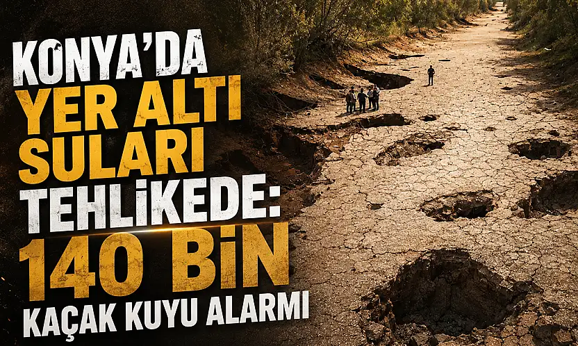 Konya'da yer altı suları tehlikede: 140 bin kaçak kuyu alarmı