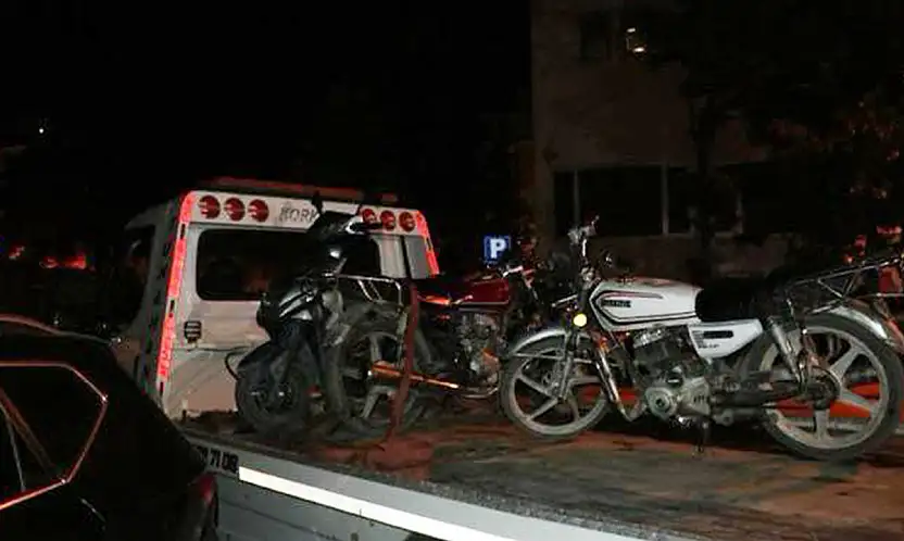 Konya'daki motosiklet sürücülerine ceza yağdı!