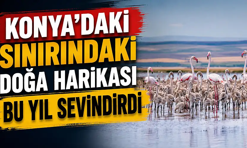 Konya'daki sınırındaki doğa harikası bu yıl sevindirdi