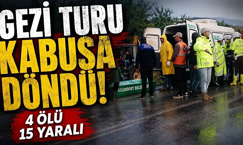 Konya'dan hareket eden tur otobüsünde can pazarı!