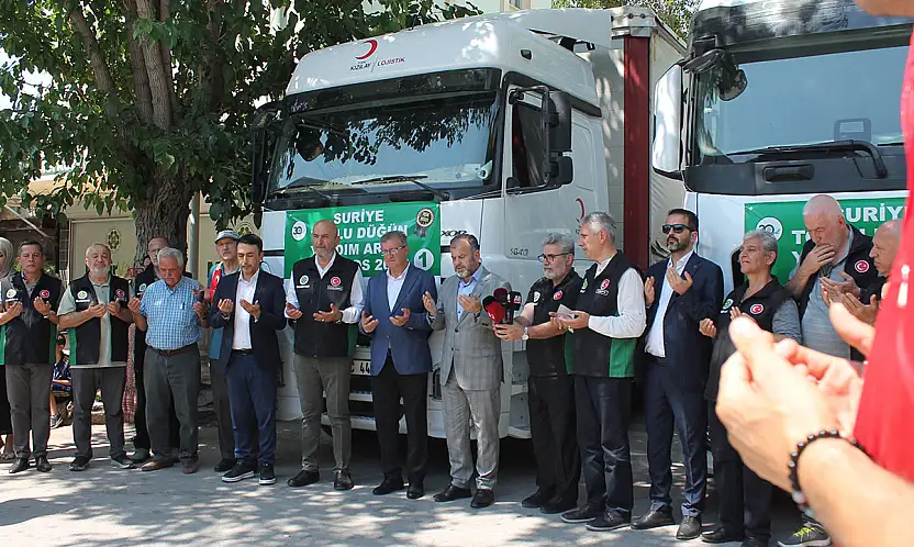 Konya'dan Suriye'ye 80 milyonluk yardım eli