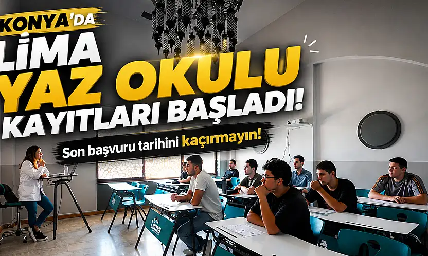 Konya LİMA Yaz Okulu kayıtları başladı: Son başvuru tarihini kaçırmayın!