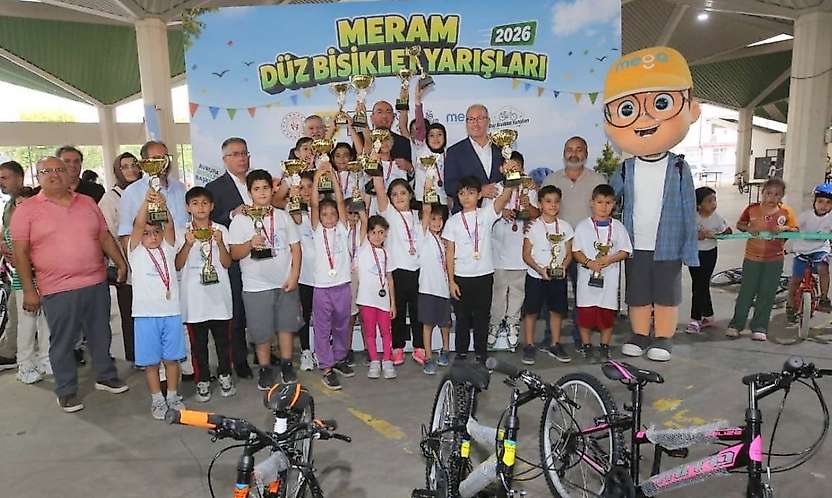 Konya Meram'da genç pedallar ödüllendirildi