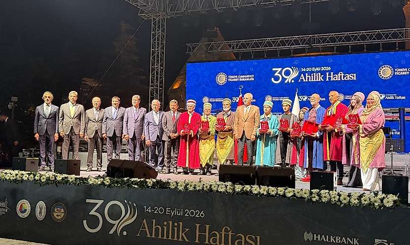 Konya'nın Ahilik gururu ödülünü aldı