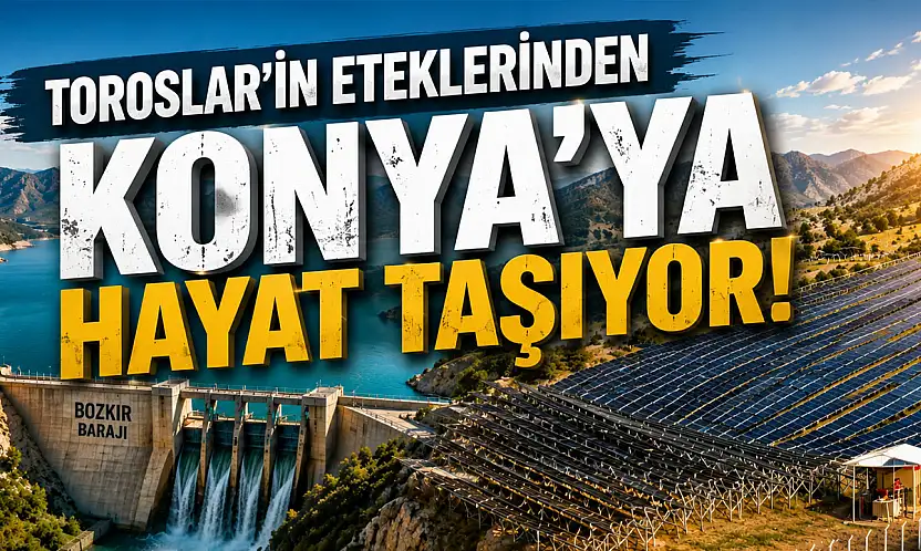 Konya'nın can damarı! Bu baraj 7/24 üretiyor