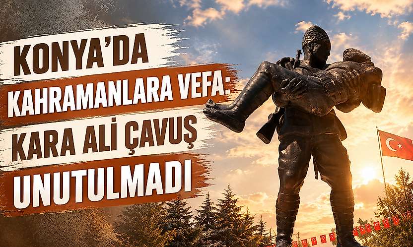 Konya'nın gururu baba-oğul şehadetlerinin 104. yılında anıldı