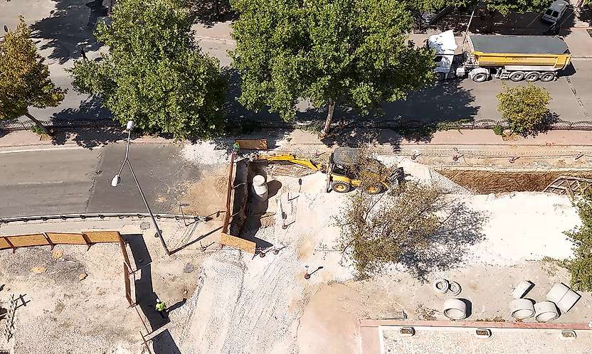 Konya'nın o caddesinde hummalı altyapı çalışması sürüyor