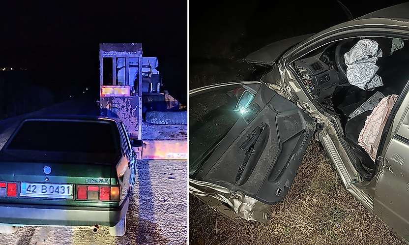 Konya'nın o ilçesinde iki ayrı trafik kazasıı meydana geldi