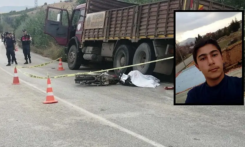 Konya plakalı kamyon kaza yaptı: 19 yaşındaki genç hayatını kaybetti