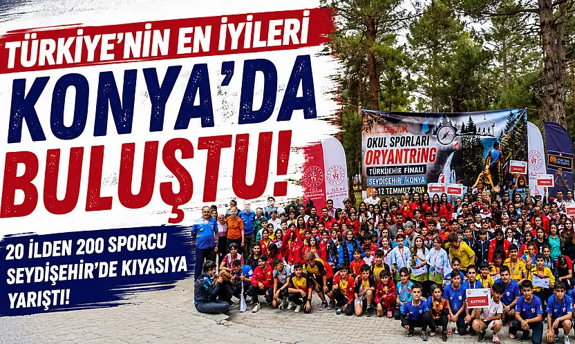 Konya, Türkiye Oryantiring Şampiyonası'na ev sahipliği yaptı