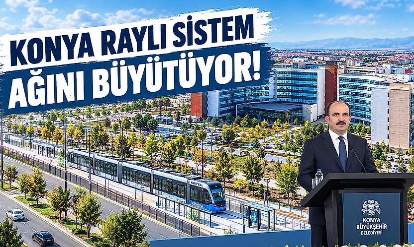 Konya ulaşımında tarihi gün: Adliye- Şehir Hastanesi tramvay hattı açıldı
