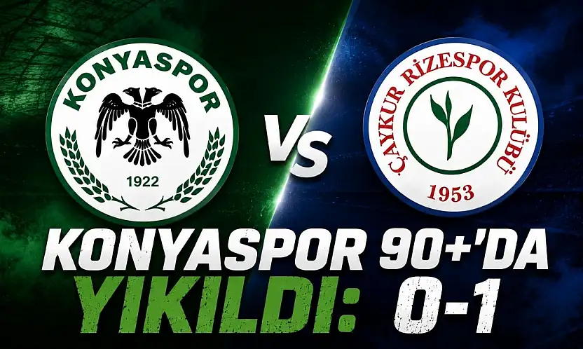 Konyaspor, 90+'da yıkıldı: 0-1