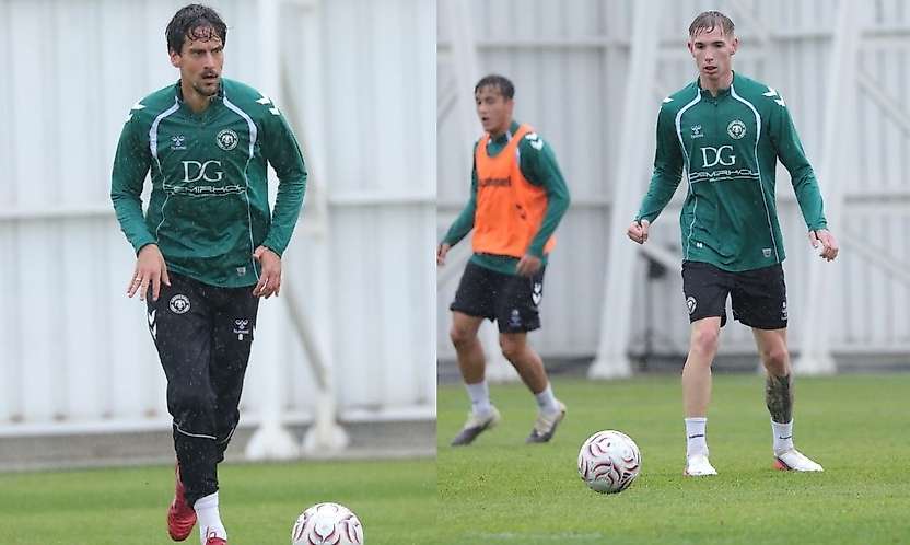 Konyaspor yağmur altında çalıştı