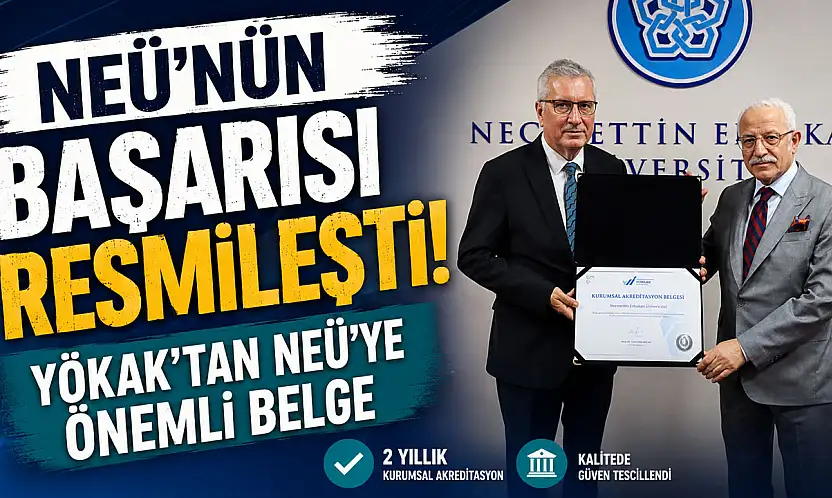 NEÜ'ye YÖKAK tarafından önemli belge
