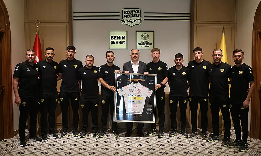 Pedallardan Başkan Altay'a ziyaret