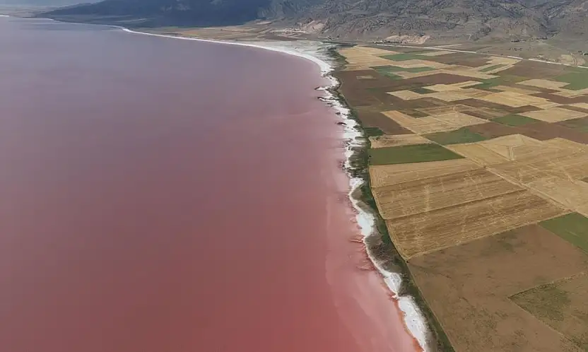 Türkiye'nin ortasında pembe bir mucize: Tuz Gölü'nün rengi değişti